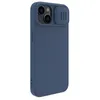 Nillkin CamShield Silky Silicone Case etui iPhone 14 Plus pokrowiec z osłoną na aparat niebieski