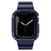 Kingxbar CYF106 2w1 pancerne etui Apple Watch SE, 9, 8, 7, 6, 5, 4, 3, 2, 1 (41, 40, 38 mm) z paskiem niebieskie