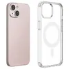 Etui magnetyczne Clear Magnetic Case z MagSafe do iPhone 14  ze srebrnym ringiem - przezroczyste