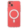 Etui magnetyczne Clear Magnetic Case z MagSafe do iPhone 14 Plus  ze srebrnym ringiem - przezroczyste