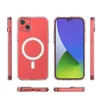 Etui magnetyczne Clear Magnetic Case z MagSafe do iPhone 14 Plus  ze srebrnym ringiem - przezroczyste