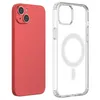 Etui magnetyczne Clear Magnetic Case z MagSafe do iPhone 14 Plus  ze srebrnym ringiem - przezroczyste