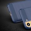Carbon Case etui Samsung Galaxy S23 elastyczny silikonowy karbonowy pokrowiec niebieskie