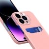 Leather Stand Case etui do iPhone 14 Pro Max pokrowiec portfel na kartę z podstawką różowe