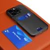 Leather Stand Case etui do iPhone 14 Pro Max pokrowiec portfel na kartę z podstawką czarne