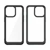 Wzmocnione etui z elastyczną ramką do iPhone 15 Pro Outer Space - niebieskie