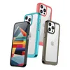 Wzmocnione etui z elastyczną ramką do iPhone 15 Pro Outer Space - niebieskie