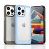Wzmocnione etui z elastyczną ramką do iPhone 15 Pro Outer Space - czarne