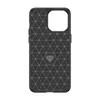 Elastyczne etui wzór karbon do iPhone 15 Pro Max Carbon Case - niebieskie