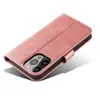 Etui portfel z klapką podstawką do iPhone 15 Pro Max Magnet Case - różowe