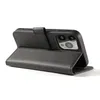 Etui portfel z klapką podstawką do iPhone 15 Plus Magnet Case - czarne