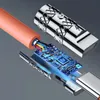 Kabel kątowy Dudao L24CL USB-C - Lightning o rotacji 180° 30W 1m - pomarańczowy