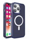 Magnetyczne etui z MagSafe Color Matte Case do iPhone 15 Plus - granatowe
