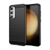 Elastyczne etui wzór karbon do Samsung Galaxy S23 FE Carbon Case - czarne