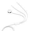 Kabel 3 w 1 Joyroom S-IW007 magnetyczna ładowarka USB-A - Lightning 1.2m - biały