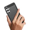 Etui Carbon Case do Samsung Galaxy S24 elastyczny silikonowy karbonowy pokrowiec - czarny