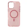 Etui Wozinsky Glitter Case z Mag Safe na Samsung Galaxy S24 FE - różowe z brokatem