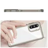 Etui Outer Space Case do Samsung Galaxy A56 pokrowiec z elastyczną ramką - półprzezroczyste, czarne