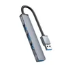 Hub USB-A Orico AH-A13 stacja dokująca 1x USB-A 3.0 + 3x USB-A 2.0 - szary