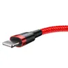 Kabel Baseus Cafule USB-A / Lightning 2A QC 3.0 3 m - czerwony