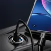 Baseus Tiny Star mini inteligentna ładowarka samochodowa USB 30W Quick Charge 3.0 szary (VCHX-A0G)