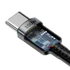 Kabel Baseus CATKLF-ALG1 USB-C - USB-C PD QC 100W 5A 2m - szary