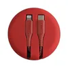 Kabel MFi UNIQ Halo USB-C / Lightning 18W nylonowy zwijany 1,2m - czerwony