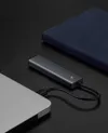 Ugreen rozdzielacz HUB USB Typ C - 4x USB 3.2 Gen 1 z portem zasilania USB-C szary (CM219 70336)