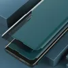 Eco Leather View Case elegancki futerał etui z klapką i funkcją podstawki Samsung Galaxy A72 4G niebieski