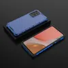 Honeycomb etui pancerny pokrowiec z żelową ramką Samsung Galaxy A72 4G niebieski