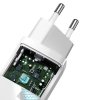 Baseus GaN2 Lite szybka ładowarka sieciowa 65W USB / USB Typ C Quick Charge 3.0 Power Delivery (azotek galu) biały (CCGAN2L-B02)