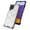 Honeycomb etui pancerny pokrowiec z żelową ramką Samsung Galaxy A22 4G niebieski