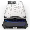 Honeycomb etui pancerny pokrowiec z żelową ramką iPhone 13 Pro Max niebieski