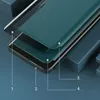 Eco Leather View Case elegancki futerał etui z klapką i funkcją podstawki iPhone 13 pomarańczowy
