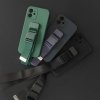 Rope case żelowe etui ze smyczą łańcuszkiem torebka smycz iPhone 12 mini niebieski