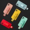 Rope case żelowe etui ze smyczą łańcuszkiem torebka smycz iPhone 12 mini różowy