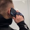 Rope case żelowe etui ze smyczą łańcuszkiem torebka smycz Samsung Galaxy S21 Ultra 5G czarny