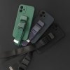 Rope case żelowe etui ze smyczą łańcuszkiem torebka smycz Samsung Galaxy A52s 5G / A52 5G / A52 4G granatowy