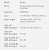 Baseus Compact szybka ładowarka sieciowa 2x USB / USB Typ C 30W 3A Power Delivery Quick Charge czarny (CCXJ-E01)