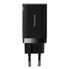 Baseus Super Si Pro szybka ładowarka USB / USB Typ C 30W Power Delivery Quick Charge czarny (CCSUPP-E01)