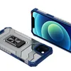 Crystal Ring Case pancerne hybrydowe etui pokrowiec + magnetyczny uchwyt iPhone 12 mini niebieski