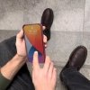 Card Armor Case etui pokrowiec do Samsung Galaxy A32 4G portfel na kartę silikonowe pancerne etui Air Bag pomarańczowy