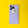 Card Armor Case etui pokrowiec do Samsung Galaxy A22 4G portfel na kartę silikonowe pancerne etui Air Bag czarny