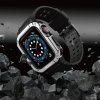 Pasek z etui ochronnym Protect Strap Band do Apple Watch 38 / 40 / 41 mm opaska obudowa pancerna - czarny, srebrny