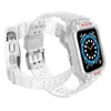 Pasek z etui ochronnym Protect Strap Band do Apple Watch 42 / 44 / 45 mm opaska obudowa pancerna - przezroczysty