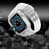 Pasek z etui ochronnym Protect Strap Band do Apple Watch 42 / 44 / 45 mm opaska obudowa pancerna - przezroczysty