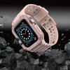 Pasek z etui ochronnym Protect Strap Band do Apple Watch 42 / 44 / 45 mm opaska obudowa pancerna - różowy