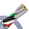 Baseus Crystal Shine Series kabel przewód USB do szybkiego ładowania i transferu danych USB Typ A - Lightning 2,4A 1,2m fioletow