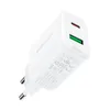 Acefast ładowarka sieciowa USB Typ C / USB 20W, PPS, PD, QC 3.0, AFC, FCP biały (A25 white)