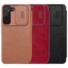 Nillkin Qin Leather Pro Case etui do Samsung Galaxy S22+ (S22 Plus) osłona na aparat kabura pokrowiec obudowa z klapką czarny